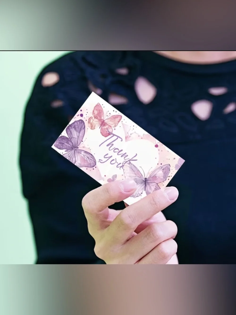Butterfly Thank You Cards- Purple & Pink - 25 count